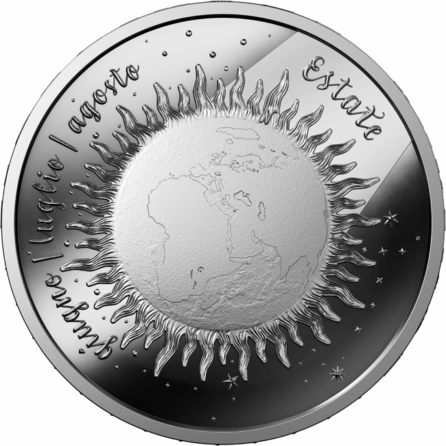 Čtyři roční období: Léto 2026, stříbrná mince v etuji, 20 g