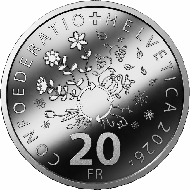 Čtyři roční období: Léto 2026, stříbrná mince v etuji, 20 g