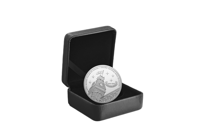 Královská vojenská akademie 2026, stříbrná mince v etuji, 1 oz