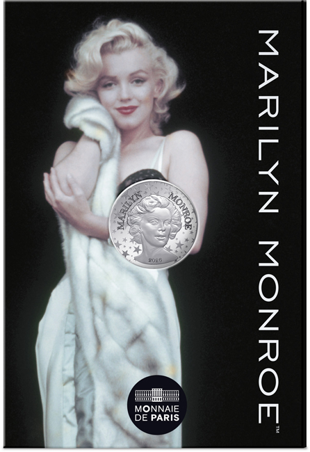 Marilyn Monroe 2026, stříbrná mince v blistru, 13 g