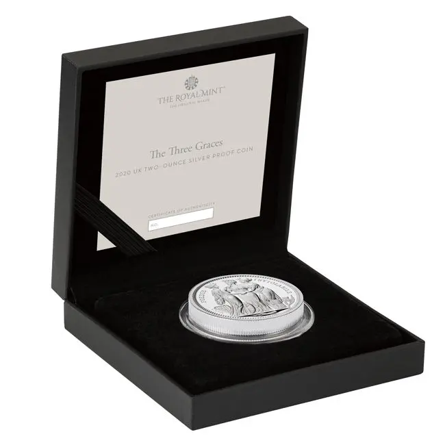 Tři grácie 2020, 2 oz stříbra