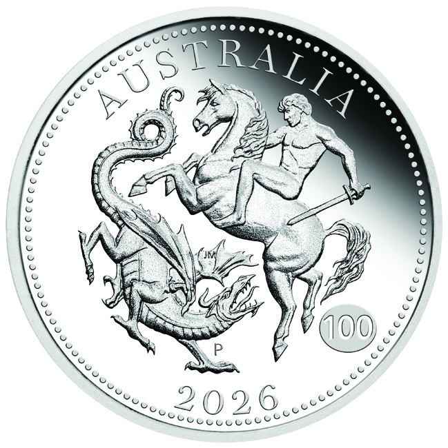 Sovereign (Panovník) 2026 - Austrálie, stříbrná mince v etuji, 1/4 oz