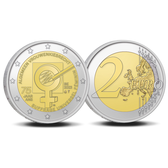 Ženské volební právo 2023, CuNi mince, 8.5 g