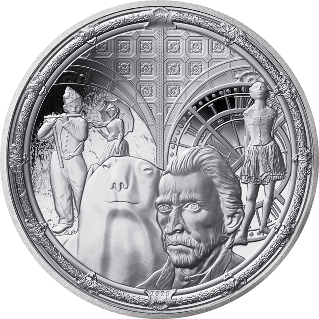 Muzeum Orsay 2026 - 40. výročí otevření, stříbrná mince v etuji, 5 oz