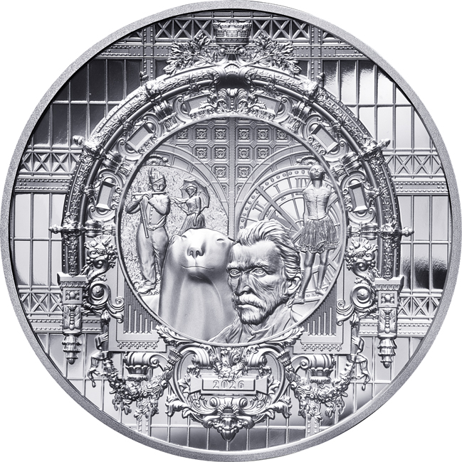 Muzeum Orsay 2026 - 40. výročí otevření, stříbrná mince v etuji, 1 oz
