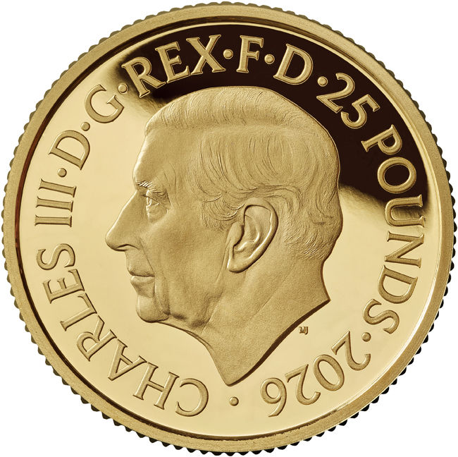 Britannia 2026 - zlatá prémiová sada mincí v etuji