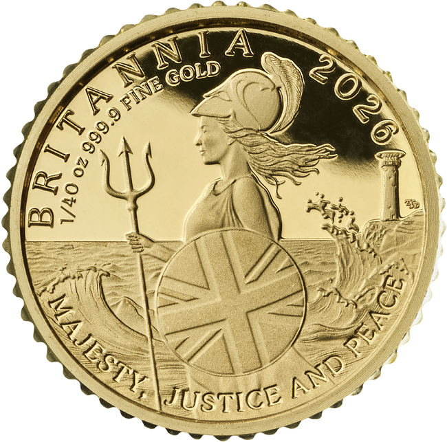 Britannia 2026 - zlatá prémiová sada mincí v etuji