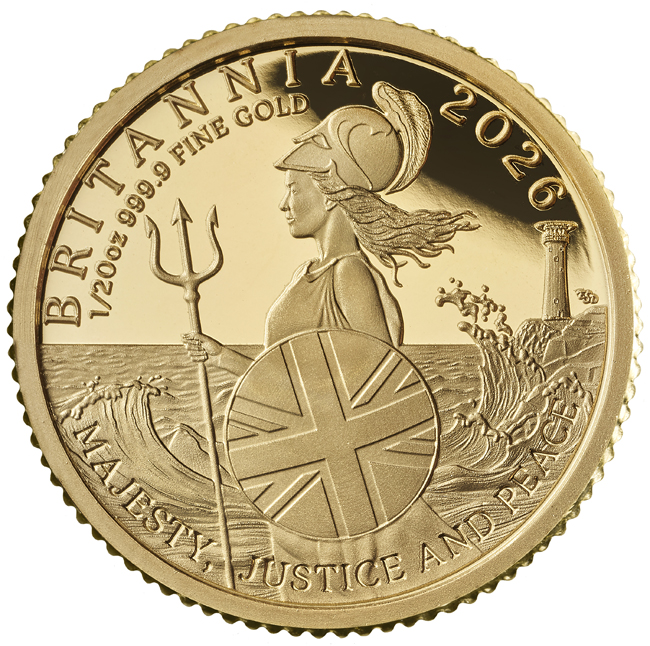 Britannia 2026 - zlatá prémiová sada mincí v etuji
