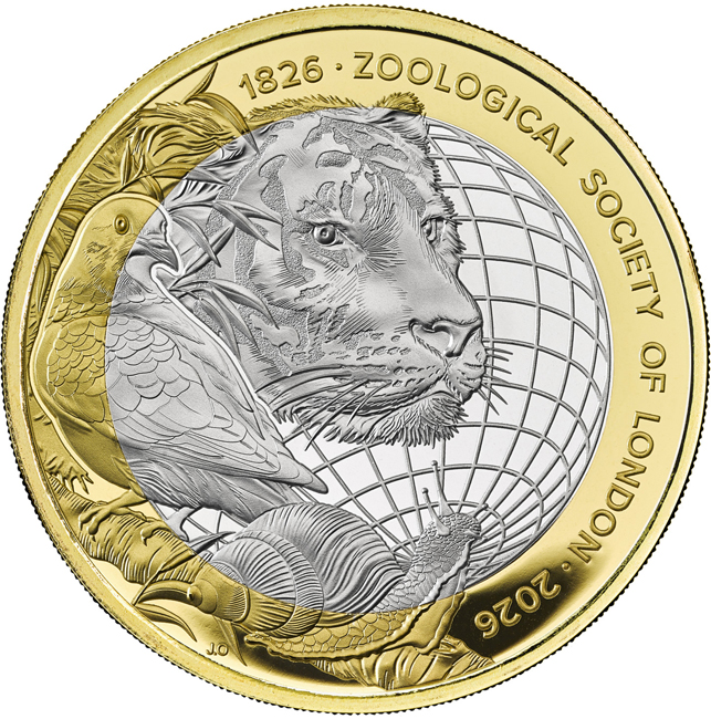 200 let Londýnské zoologické společnosti, stříbrná mince v etuji, 24 g