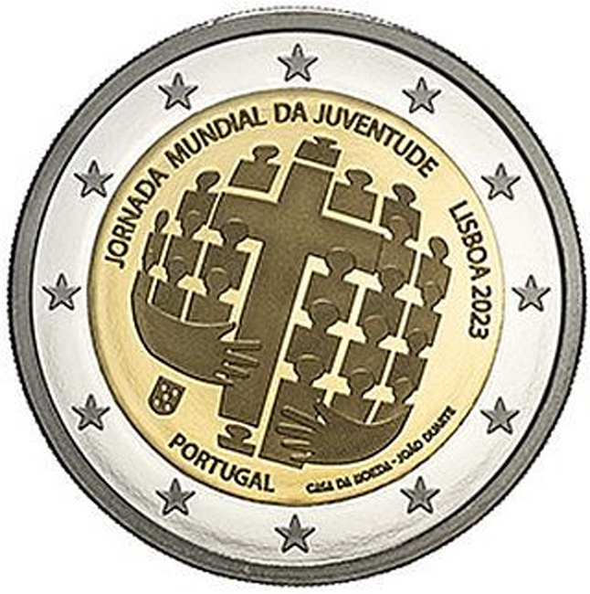 Světové dny mládeže 2023, CuNi mince, 8 g