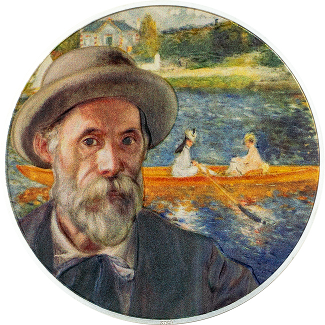 Auguste Renoir 2024, stříbrná mince v barvě, v etuji, 2 oz