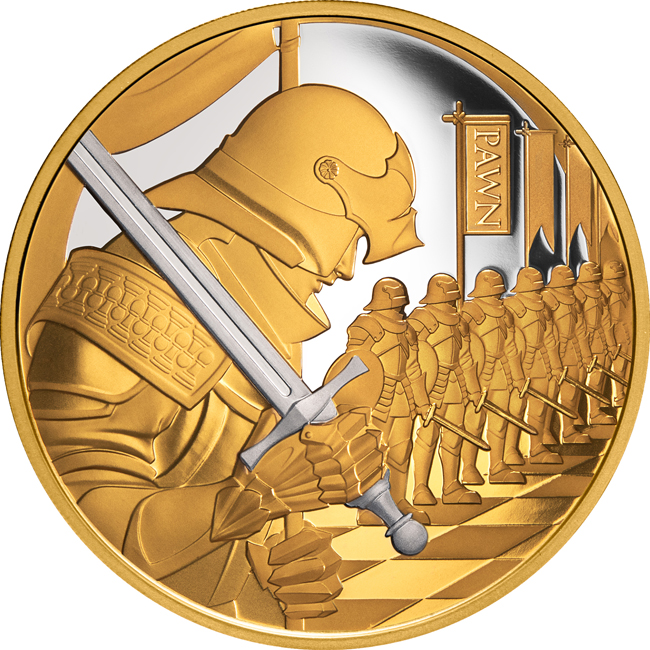 Šachy: Pěšec 2026, 1 oz zlata v etuji