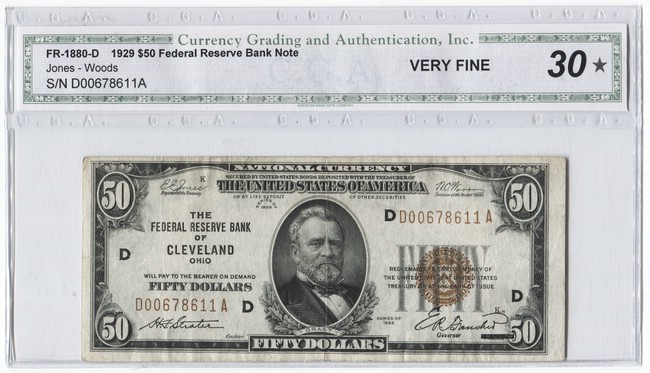 50 Dollars 1929 (Grant) National Currency FED - Notes