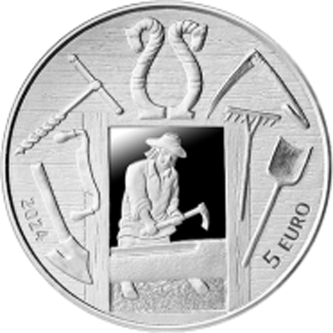 Napříč časem 2024, stříbrná mince v etuji, 22 g