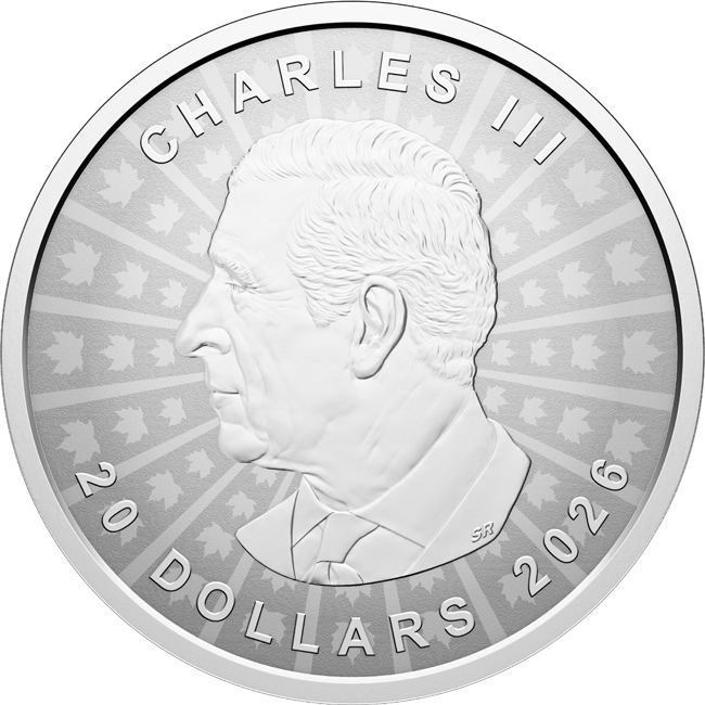 Maple Leaf 2026, stříbrná mince v etuji, 1 oz