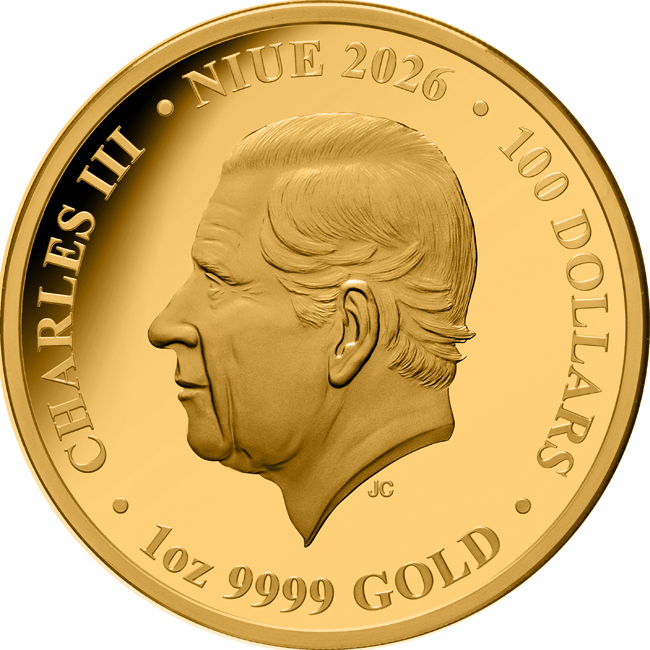 Krvavý měsíc 2026, zlatá mince v etuji, 1 oz