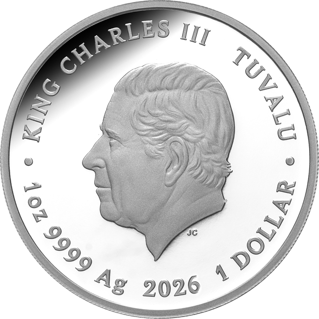 Krvavý měsíc 2026, stříbrná mince v etuji, 1 oz