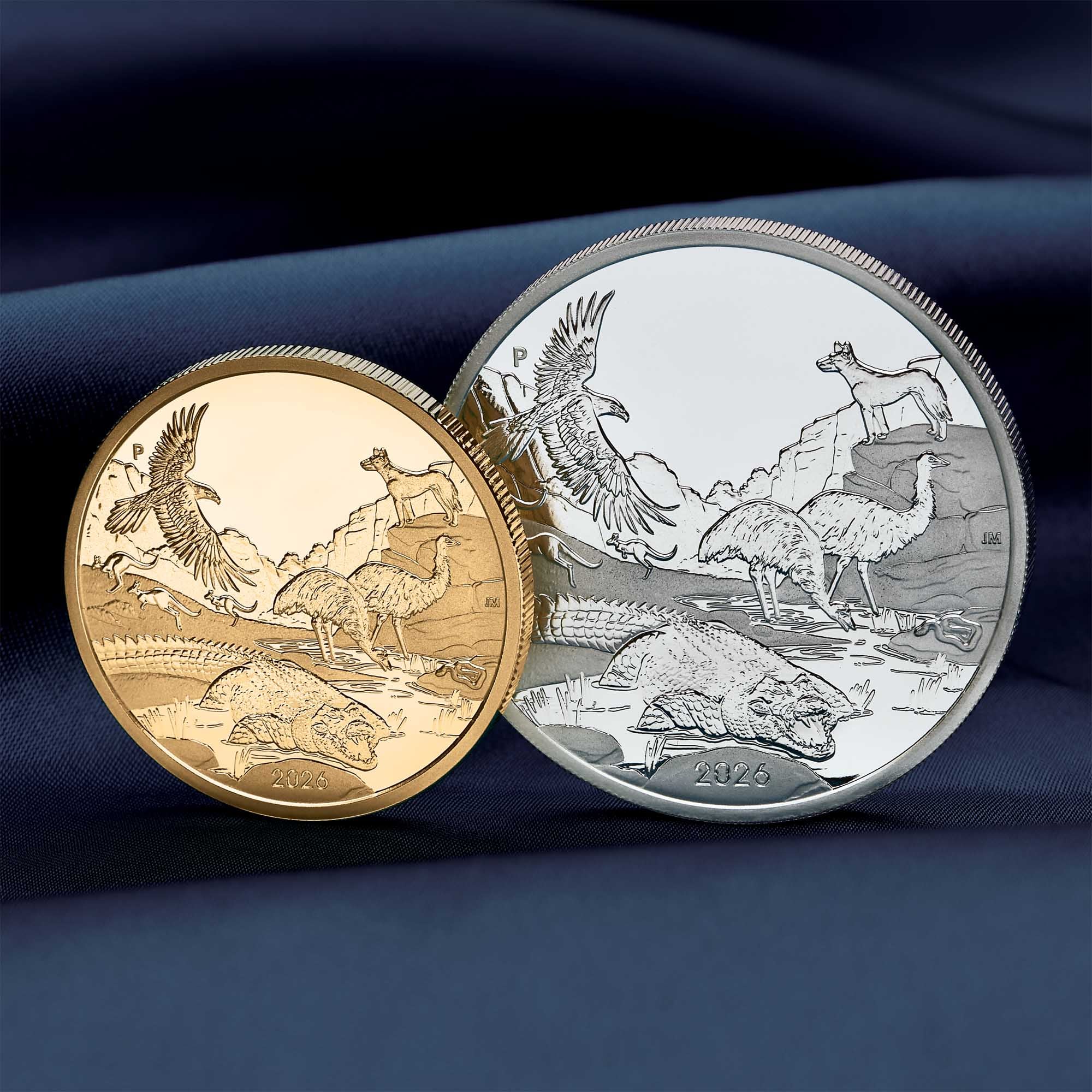 Zázraky Austrálie - vnitrozemí 2026, stříbrná mince v etuji, 1 oz