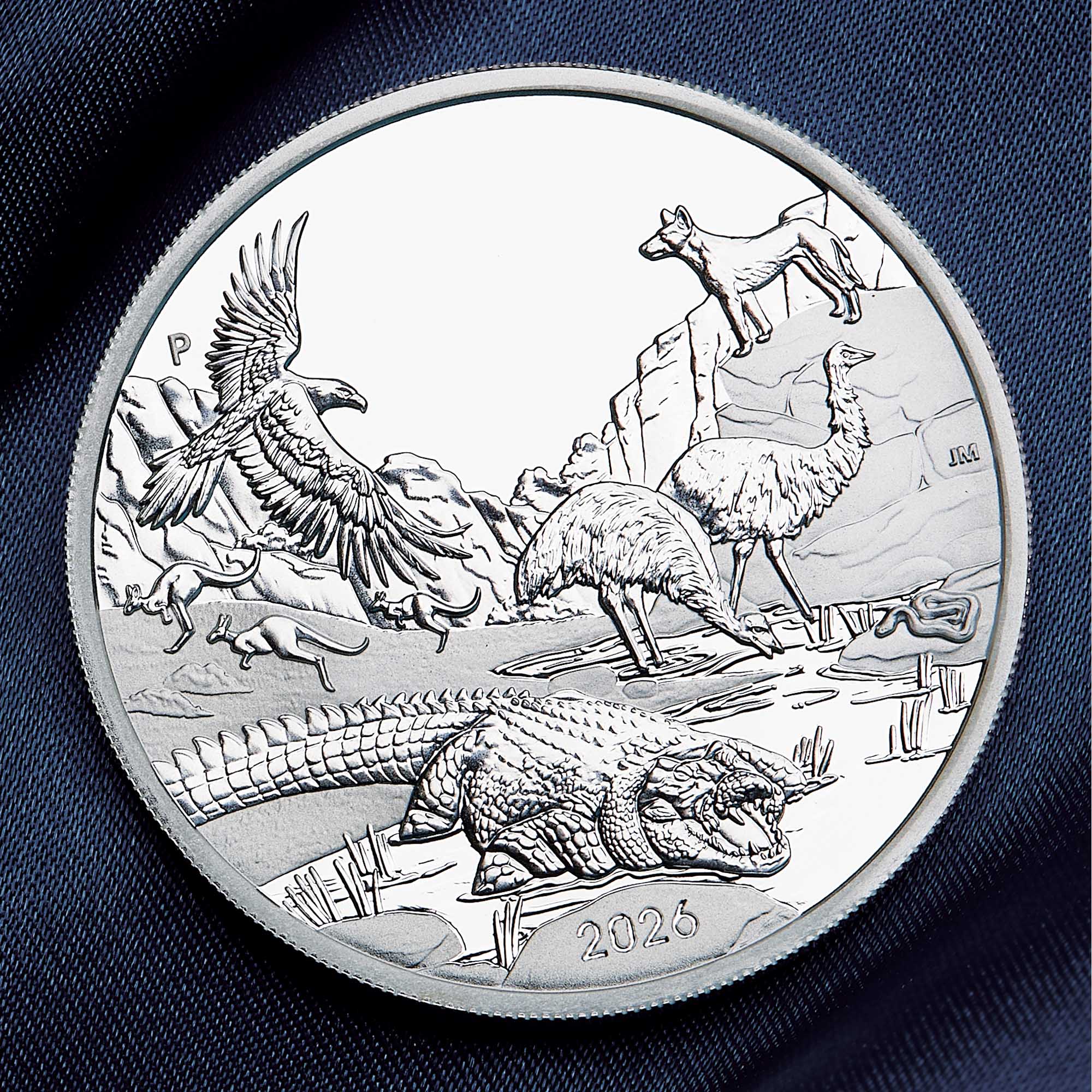 Zázraky Austrálie - vnitrozemí 2026, stříbrná mince v etuji, 1 oz