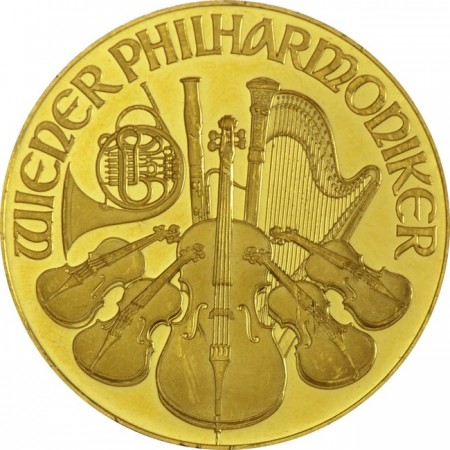Zlatá minca Vídeňští filharmonici ATS (šilinková ražba), 1 oz