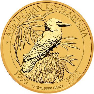 Zlatá minca Kookabura 1/10&nbsp;Oz 