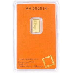 Zlatý zliatok Valcambi 1&nbsp;g 