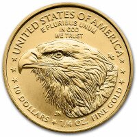 Zlatá minca American Eagle 2026, 1/4 oz