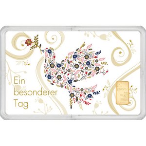 Zlatý zliatok Philoro 0,5&nbsp;g - dárková karta Zvláštný deň