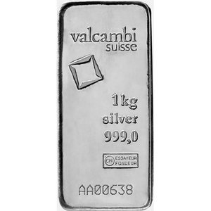 Strieborný zliatok Valcambi 1000&nbsp;g