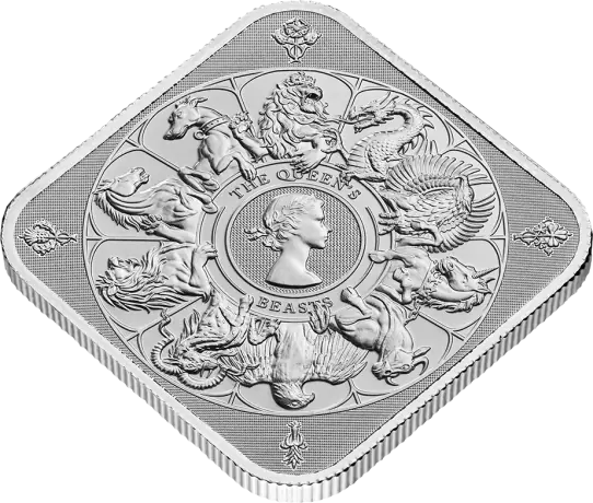Strieborná minca Královnina zvířata - komplet, 1&nbsp;oz