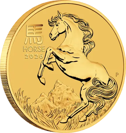 Zlatá minca Rok koňa 2026&nbsp; 1&nbsp;Oz