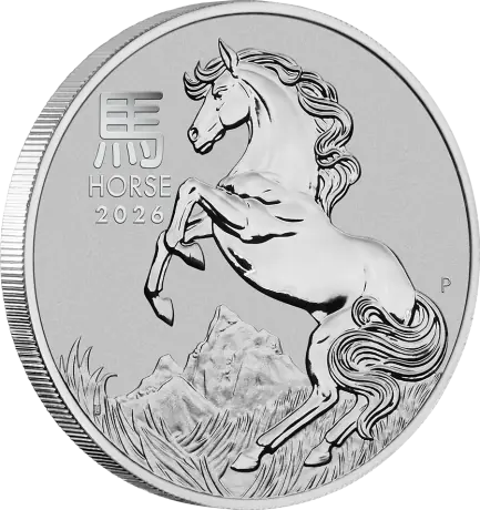 Platinová minca Rok koňa 2026&nbsp; 1&nbsp;oz