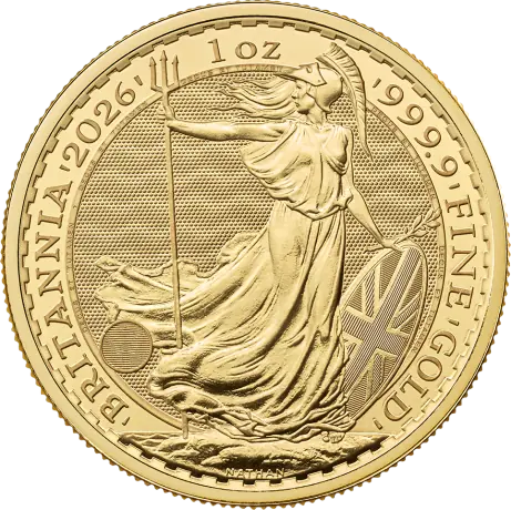 Zlatá minca Britannia Charles III 2026, 1&nbsp;oz
