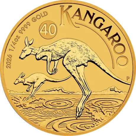 Zlatá minca Klokan 2026, 1/4&nbsp;oz