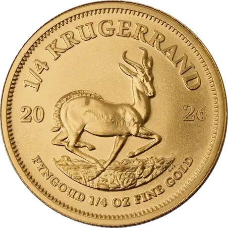 Zlatá minca Krugerrand 2026, 1/4&nbsp;oz