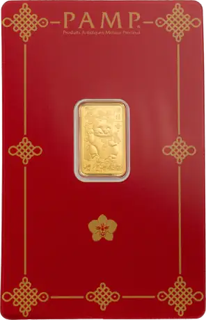 Zlatý zliatok PAMP Kočka pro štěstí; 2,5&nbsp;g