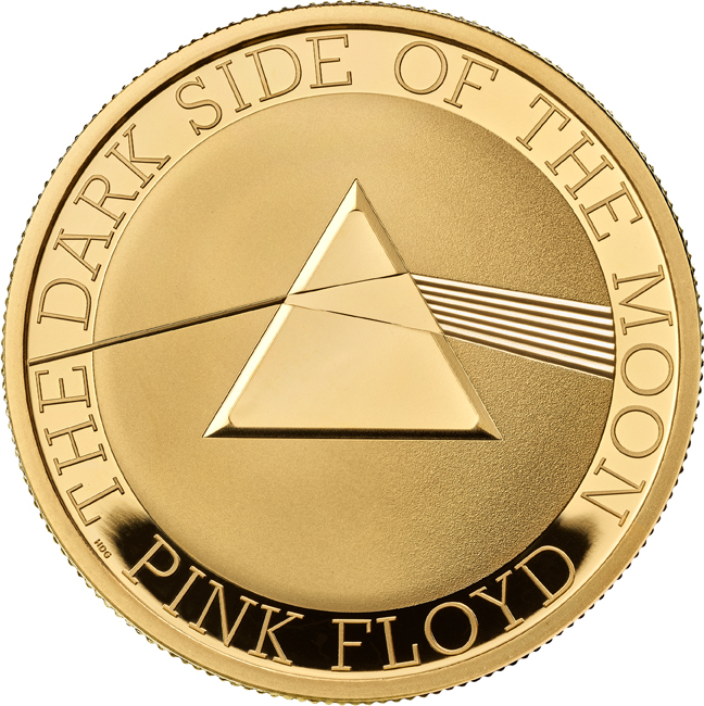 Pink Floyd 2026, zlatá mince v etuji, 1 oz