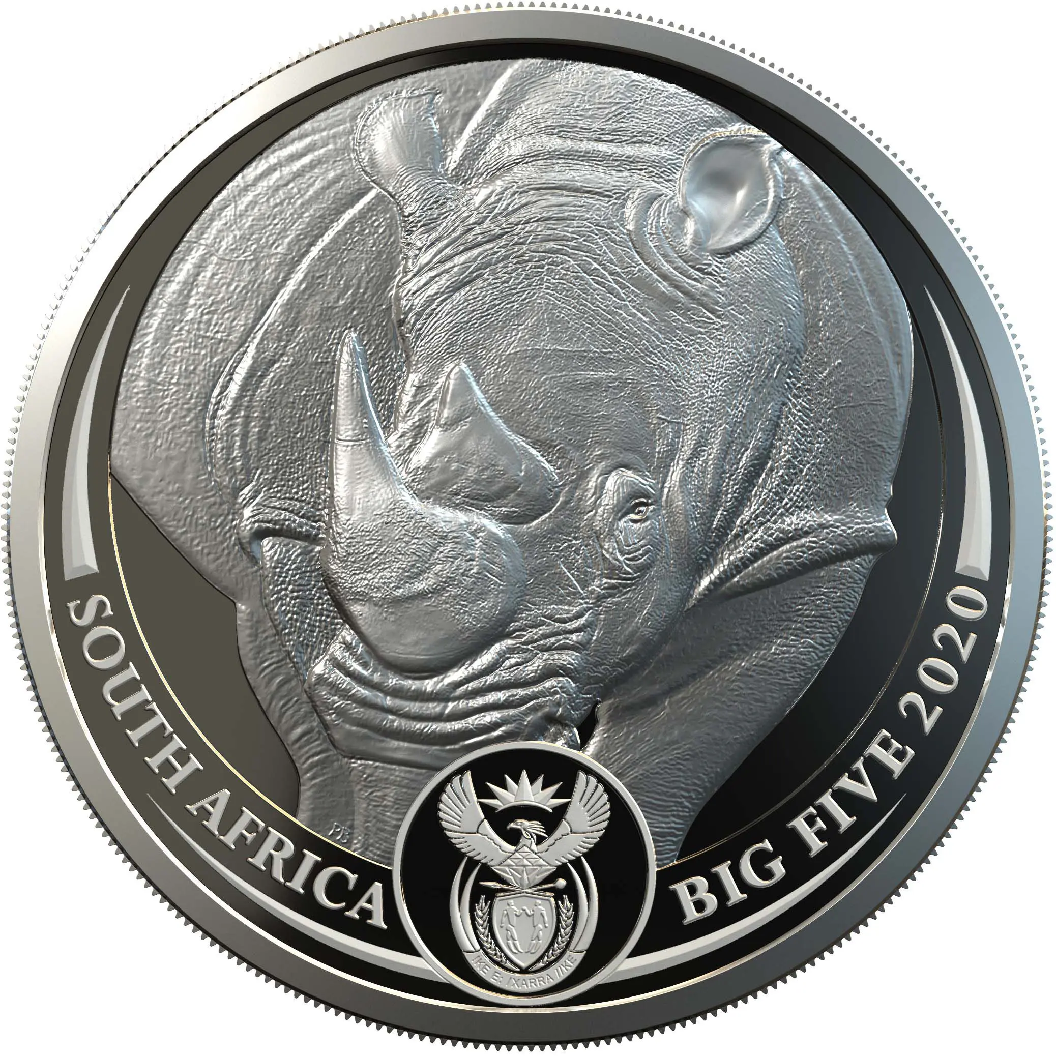 Big Five I - Nosorožec 2020, sada stříbrných mincí v etuji, 2 oz