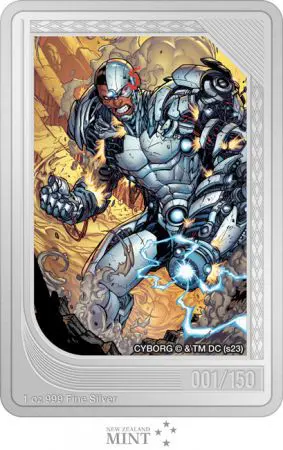 DC Comics: Cyborg 2023 - stříbrná sběratelská mince, 1 oz stříbra