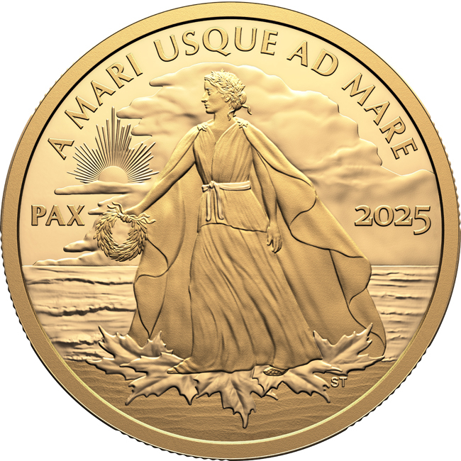 Mírový dolar (Peace Dollar) 2025, zlatá mince v etuji, 1 oz