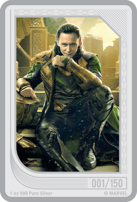 Marvel: Loki 2023 - stříbrná obdélníková sběratelská mince, 1 oz
