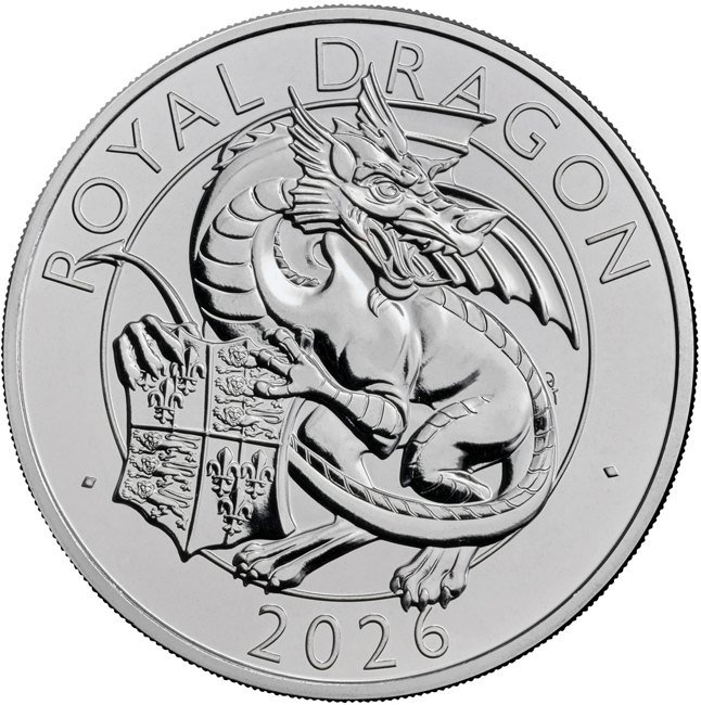 Tudorovský drak 2026, CuNi mince v blistru