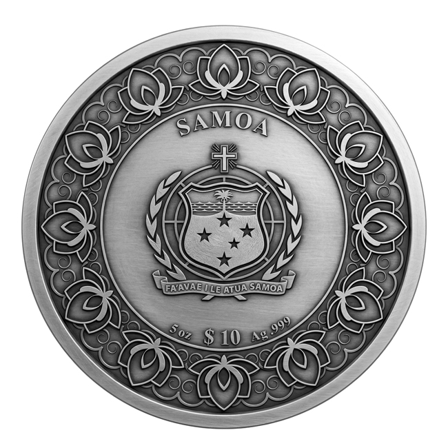 Shangri-La - legendární údolí štěstí v Tibetu, stříbrná mince v etuji, 5 oz