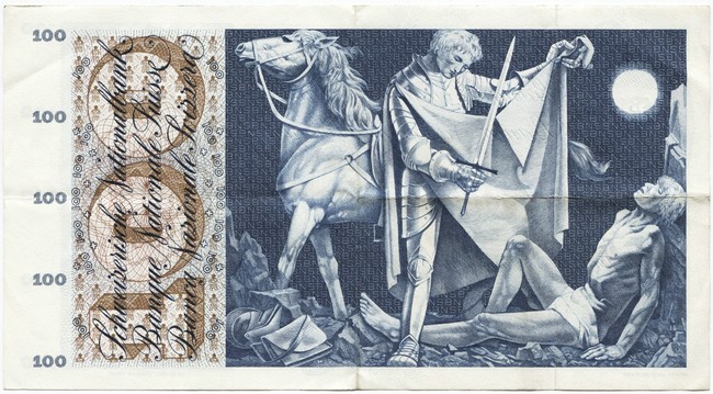 100 Franken 1957 (Bubenportrait)