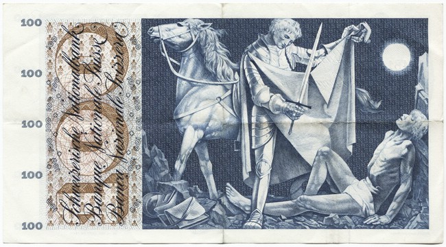 100 Franken 1957 (Bubenportrait)