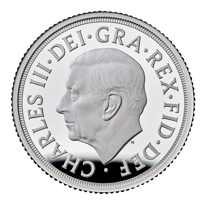 Sovereign (Panovník) 2026 - Velká Británie, stříbrná mince v etuji, 1/4 oz